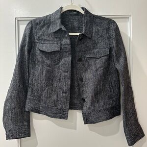 Theory Dark Gray Cotton Jacket